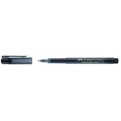LINER 0.8MM NEGRU BROADPEN 1554 FABER-CASTELL
