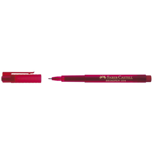 LINER 0.8MM ROSU BROADPEN 1554 FABER-CASTELL