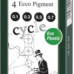 LINER ECO PIGMENT SET 4 BUC FABER-CASTELL