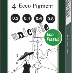 LINER ECO PIGMENT SET 4 BUC NOU FABER-CASTELL