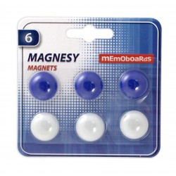 MAGNETI WHITEBOARD 20MM 6 BUC/SET MEMOBOARDS