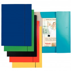 MAPA CARTON CU ELASTIC ALBASTRU DESCHIS ECONOMY ESSELTE