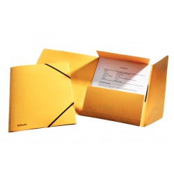 MAPA CARTON CU ELASTIC LUX GALBENA ESSELTE