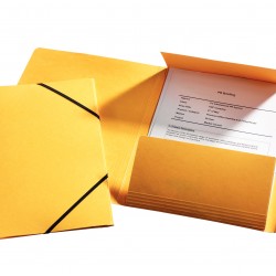 MAPA CARTON CU ELASTIC LUX GALBENA ESSELTE