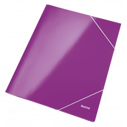 MAPA CARTON CU ELASTIC MOV METALIZAT WOW LEITZ