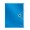 MAPA PLASTIC 12 COMPARTIMENTE ALBASTRU METALIZAT WOW LEITZ