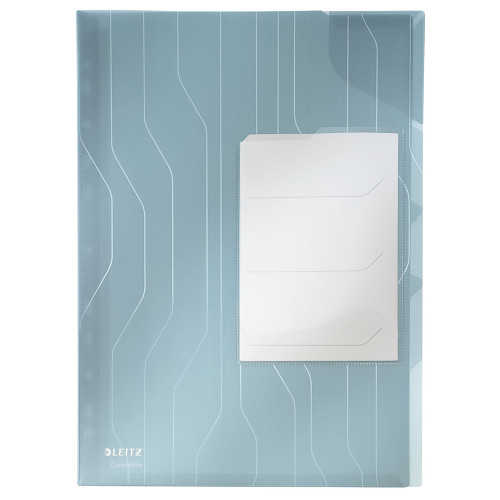 MAPA PLASTIC 3*20 COLI ALBASTRA 3 SEPARATOARE COMB JUMBO LEITZ