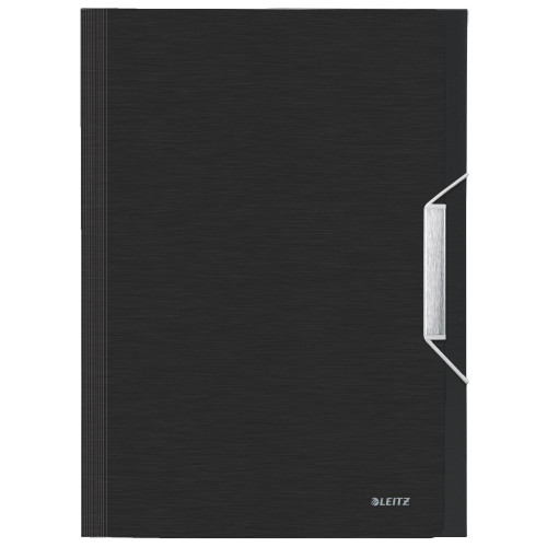 MAPA PLASTIC 6 COMPARTIMENTE NEGRU-SATIN TIP PROIECT STYLE LEITZ