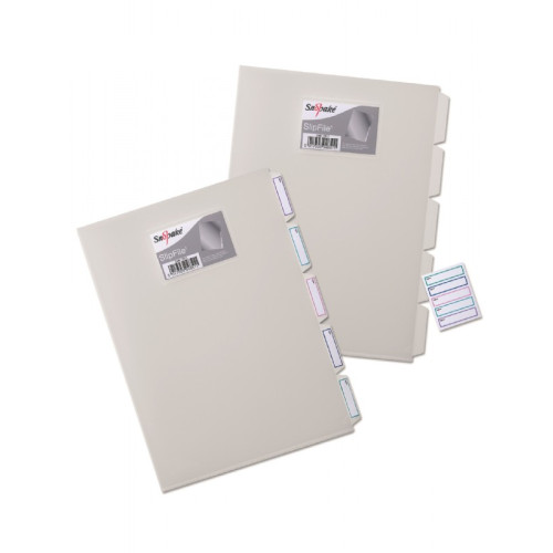 MAPA PLASTIC A4 5 COMPARTIMENTE SI INDEX TRANSPARENTA SNOPAKE