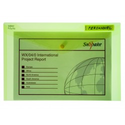 MAPA PLASTIC CU BUTON A4 GALBENA POLYFILE SNOPAKE