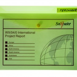 MAPA PLASTIC CU BUTON A4 GALBENA POLYFILE SNOPAKE