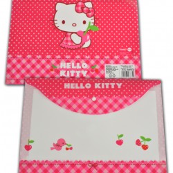 MAPA PLASTIC CU BUTON A4 HELLO KITTY PIGNA