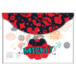 MAPA PLASTIC CU BUTON A4 MICKEY PIGNA