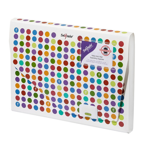 MAPA PLASTIC CU CLIP 6 COMPARTIMENTE POLKA DOTS SNOPAKE