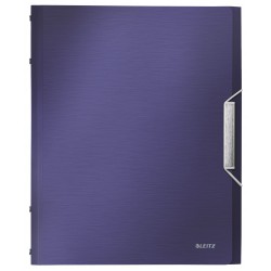 MAPA PLASTIC CU ELASTIC 12 COMPARTIMENTE ALBASTRU-VIOLET LEITZ