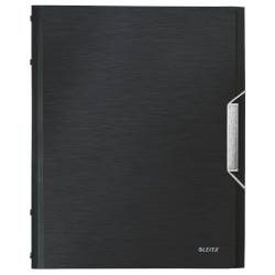 MAPA PLASTIC CU ELASTIC 12 COMPARTIMENTE NEGRU SATIN STYLE LEITZ