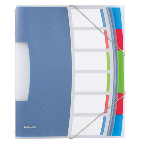 MAPA PLASTIC CU ELASTIC 6 COMPARTIMENTE VIVIDA ESSELTE
