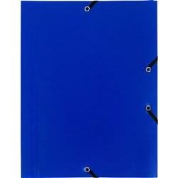 MAPA PLASTIC CU ELASTIC A4 ALBASTRU EXACOMPTA