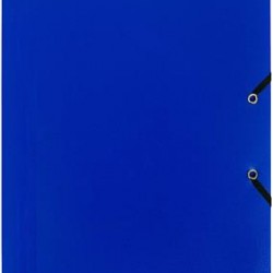 MAPA PLASTIC CU ELASTIC A4 ALBASTRU EXACOMPTA