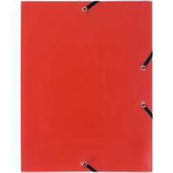 MAPA PLASTIC CU ELASTIC A4 ROSU EXACOMPTA