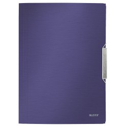MAPA PLASTIC CU ELASTIC ALBASTRU-VIOLET SATIN STYLE LEITZ