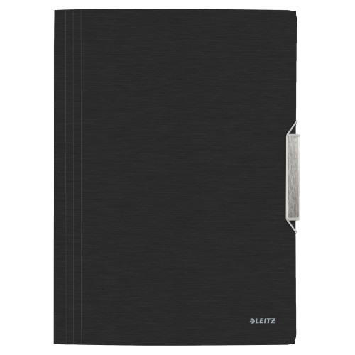 MAPA PLASTIC CU ELASTIC NEGRU SATIN STYLE LEITZ