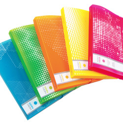 MAPA PLASTIC CU ELASTIC SI BURDUF 3CM ALBASTRU NEON NOKI