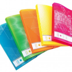 MAPA PLASTIC CU ELASTIC SI BURDUF 3CM ROZ NEON NOKI