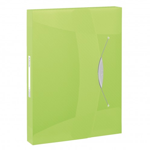 MAPA PLASTIC CU ELASTIC VERDE JUMBO VIVIDA ESSELTE
