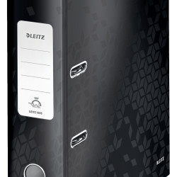 BIBLIORAFT PLASTIFIAT 8CM 180GRADE NEGRU WOW LEITZ