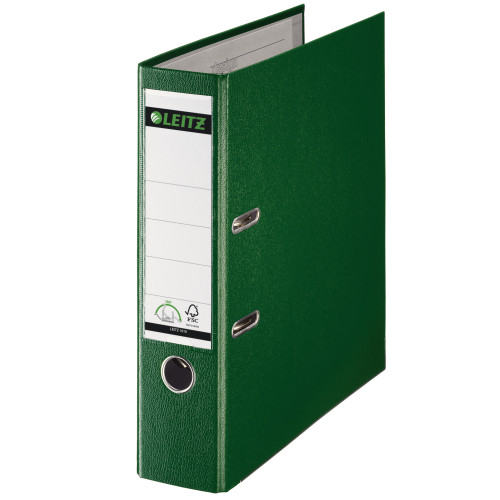 BIBLIORAFT PLASTIFIAT 8CM 180GRADE VERDE LEITZ