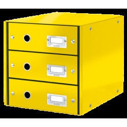 CABINET 3 SERTARE GALBEN CLICK&STORE LEITZ