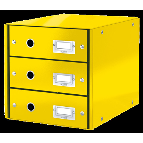 CABINET 3 SERTARE GALBEN CLICK&STORE LEITZ