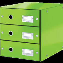 CABINET 3 SERTARE VERDE CLICK&STORE LEITZ