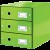 CABINET 3 SERTARE VERDE CLICK&STORE LEITZ
