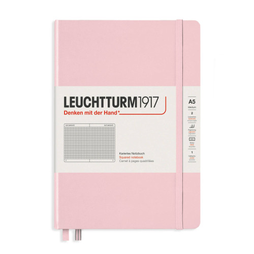 CAIET A5 AR COP. RIGIDA ROZ PASTEL LEUCHTTURM