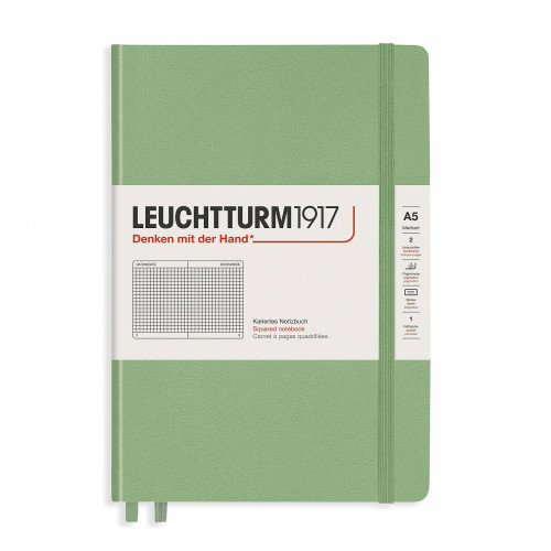 CAIET A5 AR COP. RIGIDA VERNIL PASTEL LEUCHTTURM