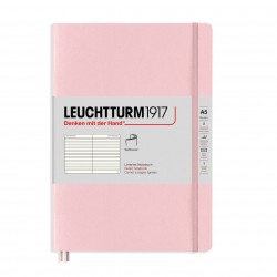 CAIET A5 DR COP. FLEXIBILA ROZ PASTEL LEUCHTTURM