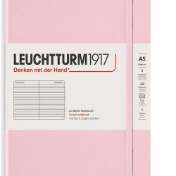 CAIET A5 DR COP. RIGIDA ROZ PASTEL LEUCHTTURM