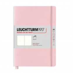 CAIET A5 VELIN COP. FLEXIBILA ROZ PASTEL LEUCHTTURM