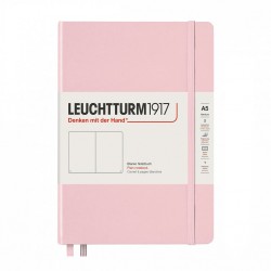 CAIET A5 VELIN COP. RIGIDA ROZ PASTEL LEUCHTTURM