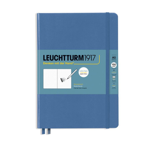 CAIET SCHITE A5 150G ALBASTRU DENIM LEUCHTTURM