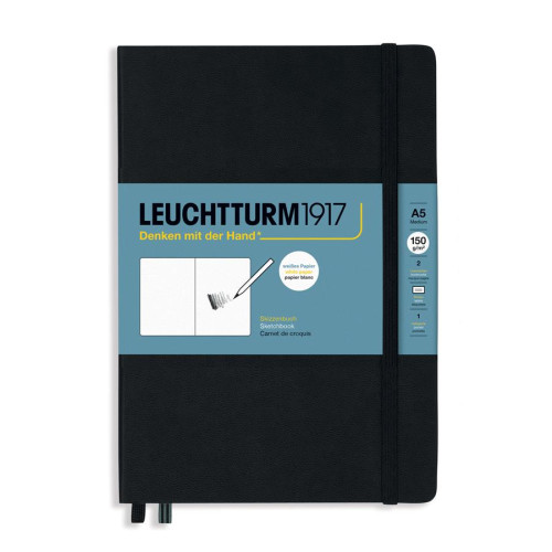 CAIET SCHITE A5 150G NEGRU LEUCHTTURM