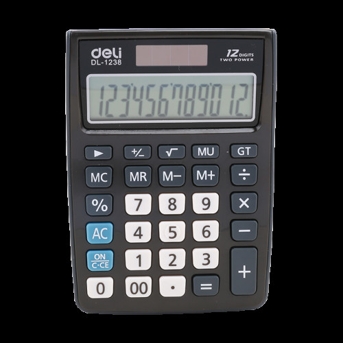 CALCULATOR BIROU 12DIG NEGRU 1238 DELI