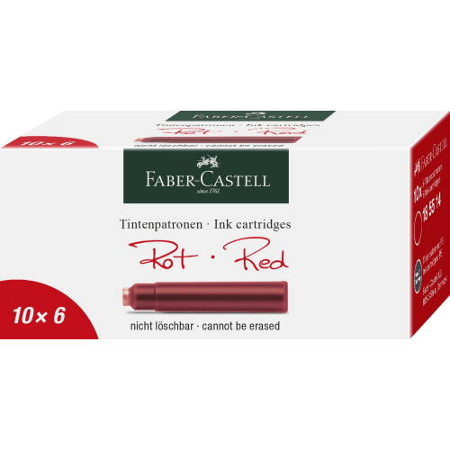 CARTUSE CERNEALA MICI ROSII 6 BUC/CUTIE FABER-CASTELL