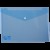 MAPA PLASTIC CU BUTON A4 ALBASTRA DELI