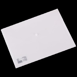 MAPA PLASTIC CU BUTON A4 TRANSPARENTA DELI