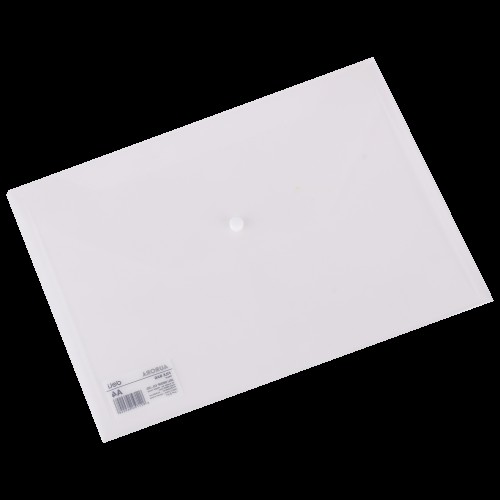 MAPA PLASTIC CU BUTON A4 TRANSPARENTA DELI