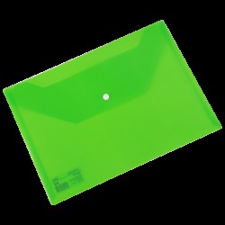 MAPA PLASTIC CU BUTON A4 VERDE DELI