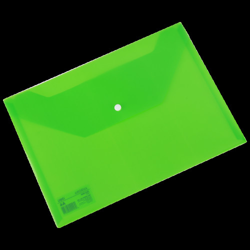 MAPA PLASTIC CU BUTON A4 VERDE DELI